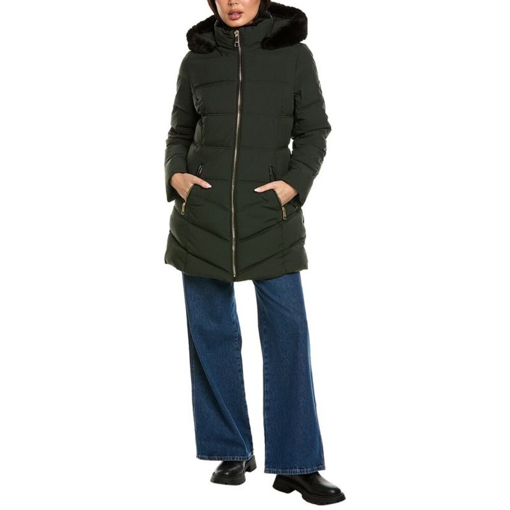 Laundry By Shelli Segal Womens  Soft Tech Jacket, Green